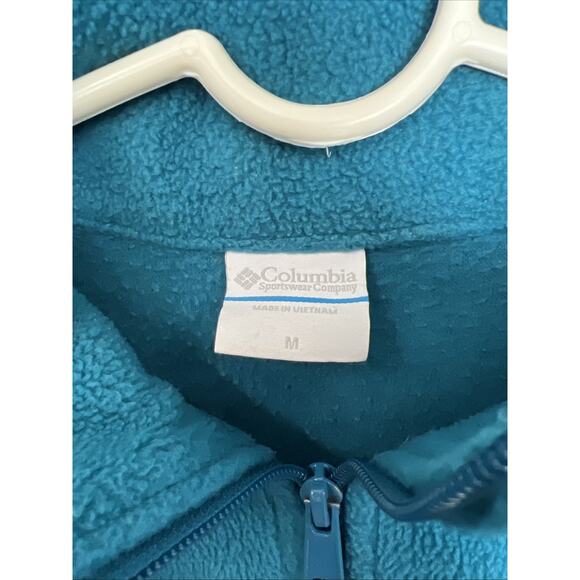 Columbia Full Zip Blue Pullover Fleece Jacket Women’s Size Medium - Picture 3 of 5